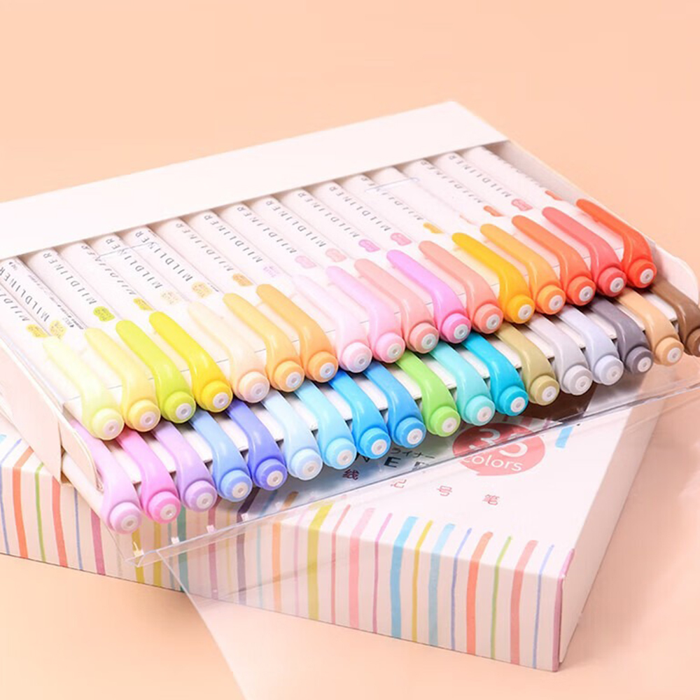 35 Color ZEBRA Mildliner Highl - Pastel Highlighter Set Double Ended 评论和价格