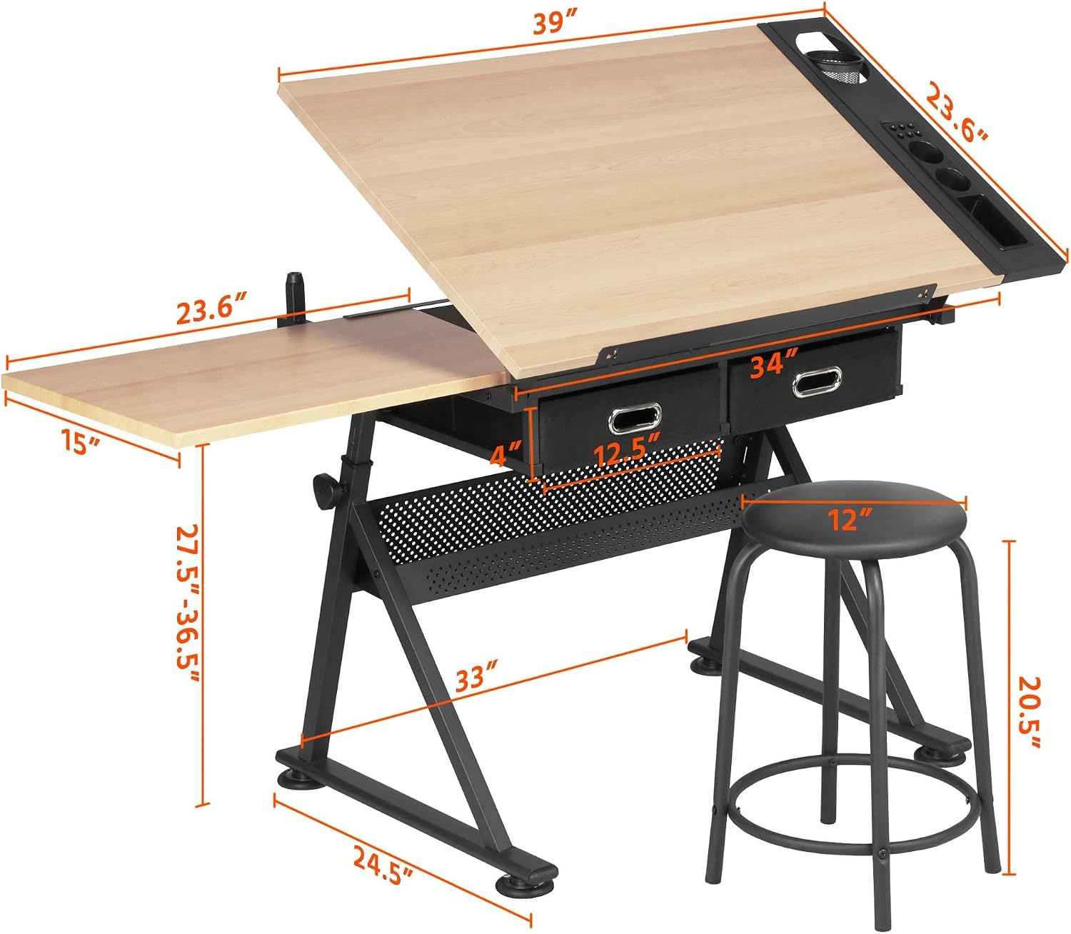 Adjustable Drafting Table Art  - Office Furniture 评论和价格