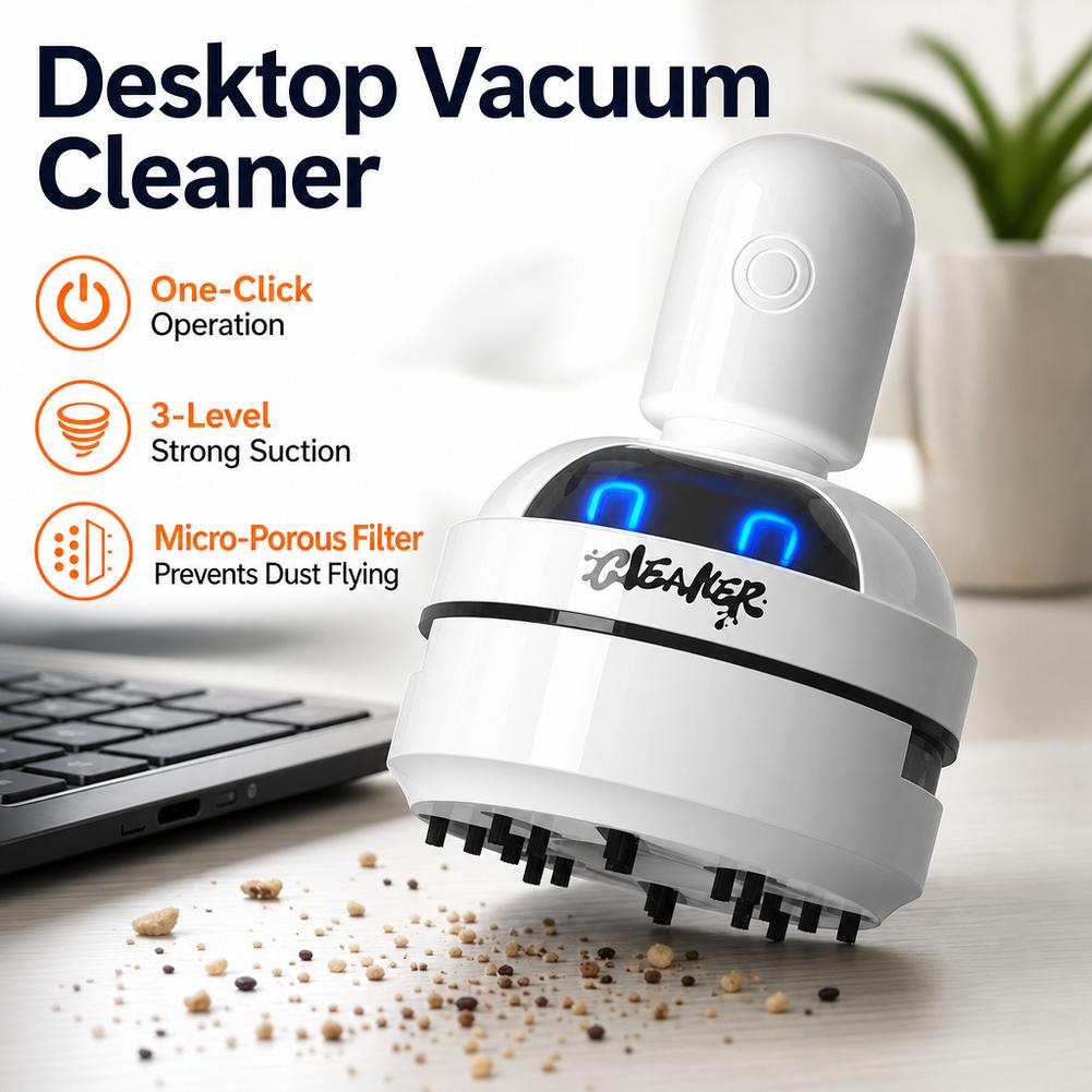 Portable Mini Desk Vacuum Clea - Mini Desktop Vacuum Cleaner For Eraser Dust 评论和价格