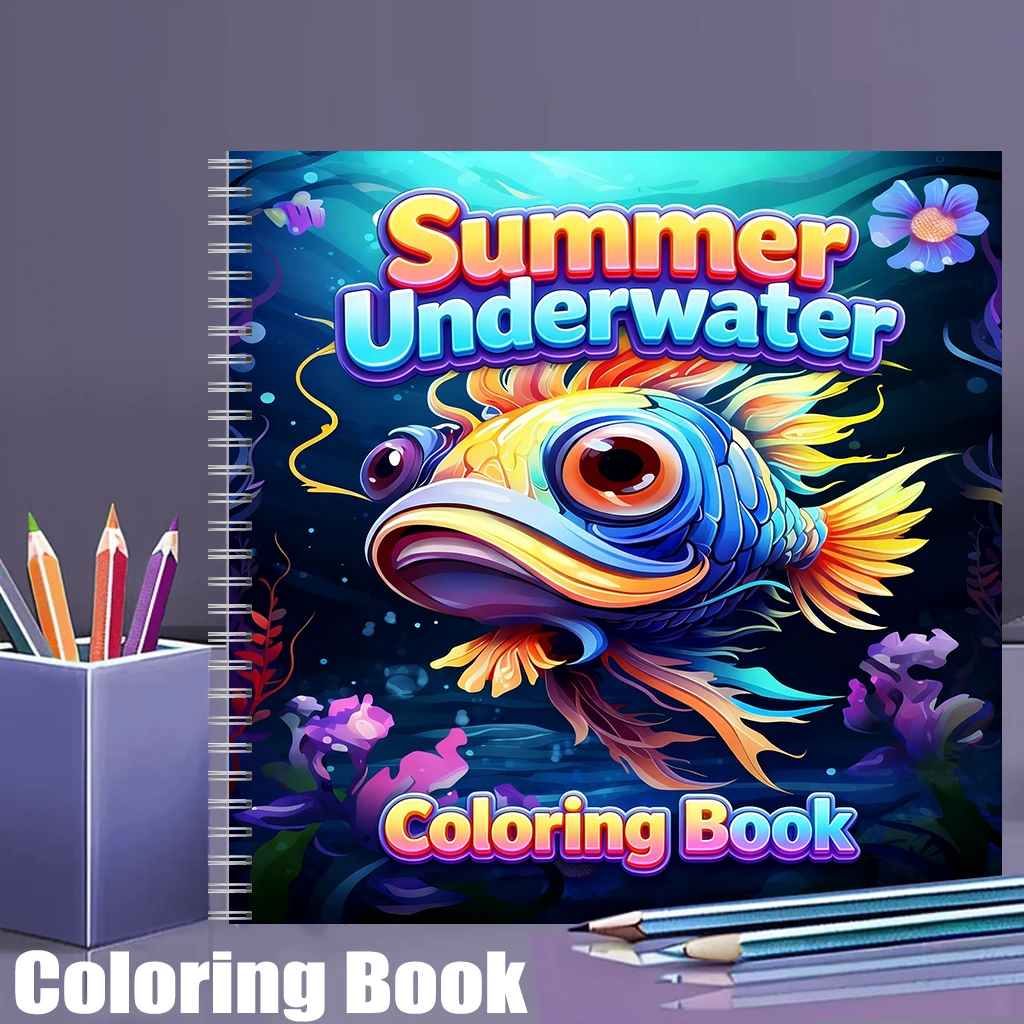 Summer Underwater Coloring Boo - School Supplies 评论和价格