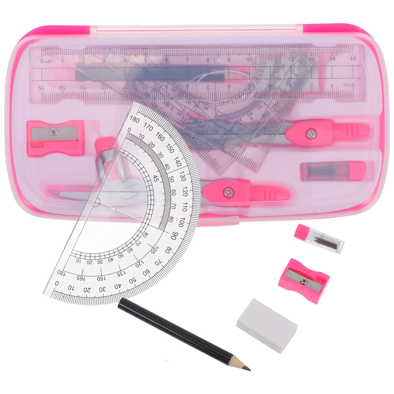 1Set Lightweight Portable Comp - Math Geometry Set With Compass 评论和价格