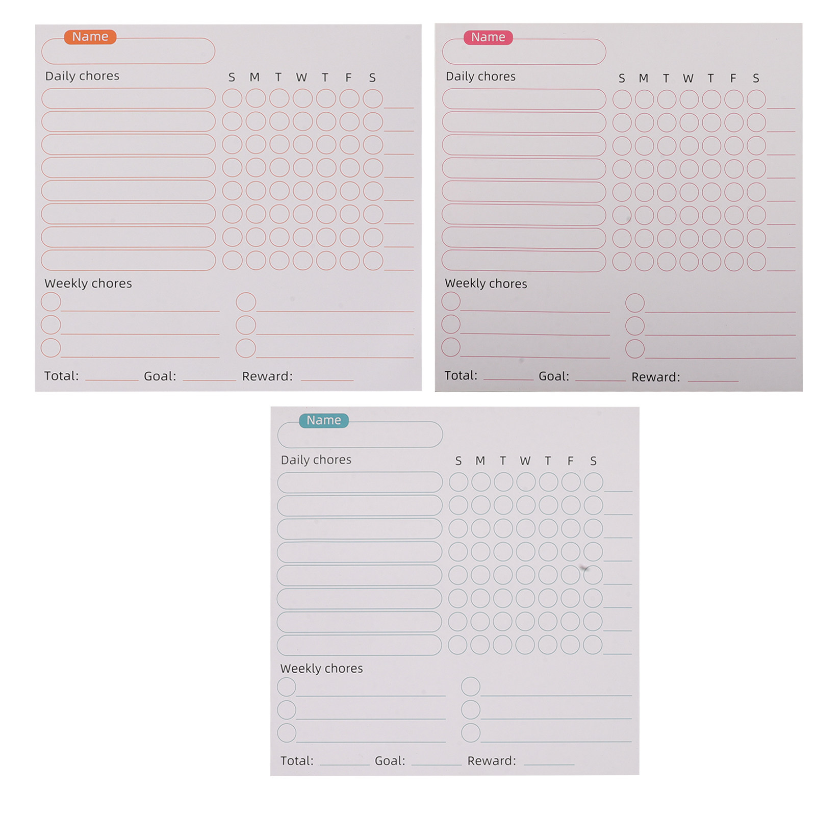 3Pcs Magnetic Whiteboard Weekl - Kids Magnetic Reward Chart Board 评论和价格