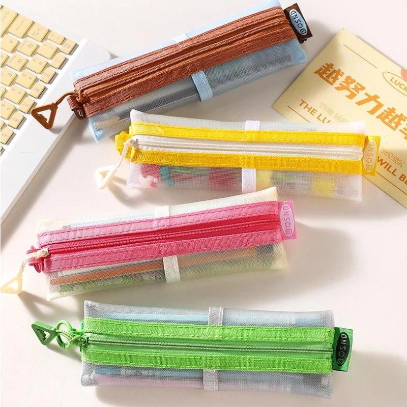 Transparent Mesh Pencil Pouch  - Clear Mesh Pencil Pouch For Exam 评论和价格