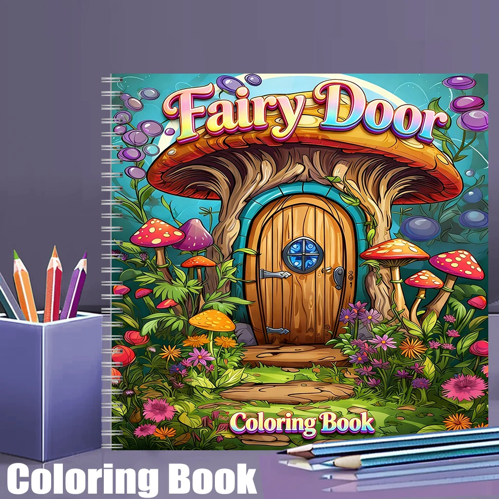 Coloring Book Fairy Door for A - School Supplies 评论和价格