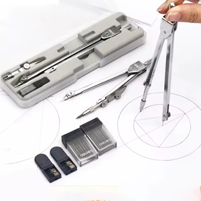Stainless Steel Multifunctiona - Math Geometry Set With Compass 评论和价格