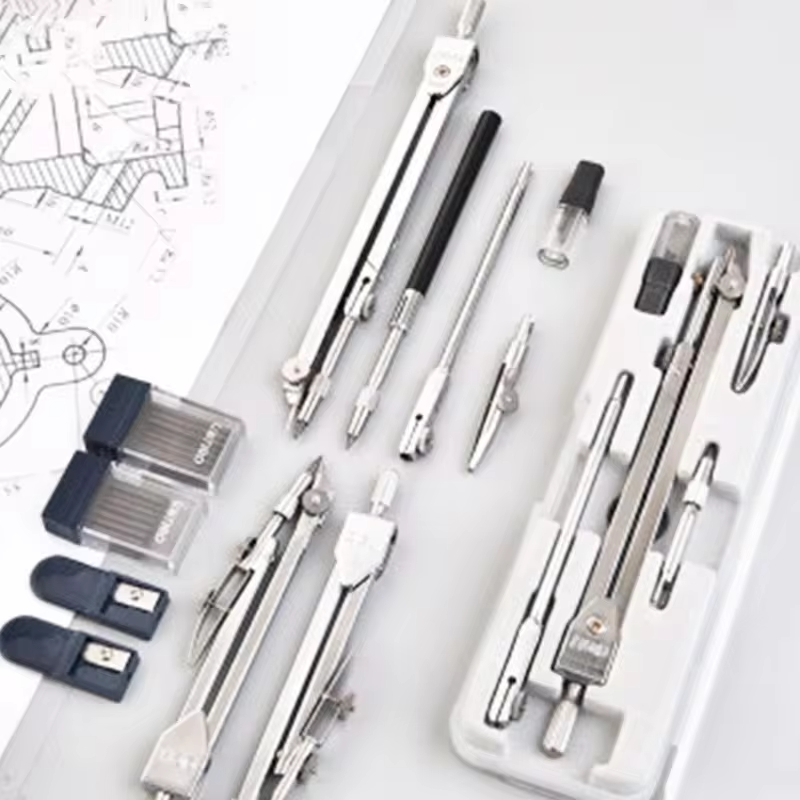 Stainless Steel Multifunctiona - Math Geometry Set With Compass 评论和价格