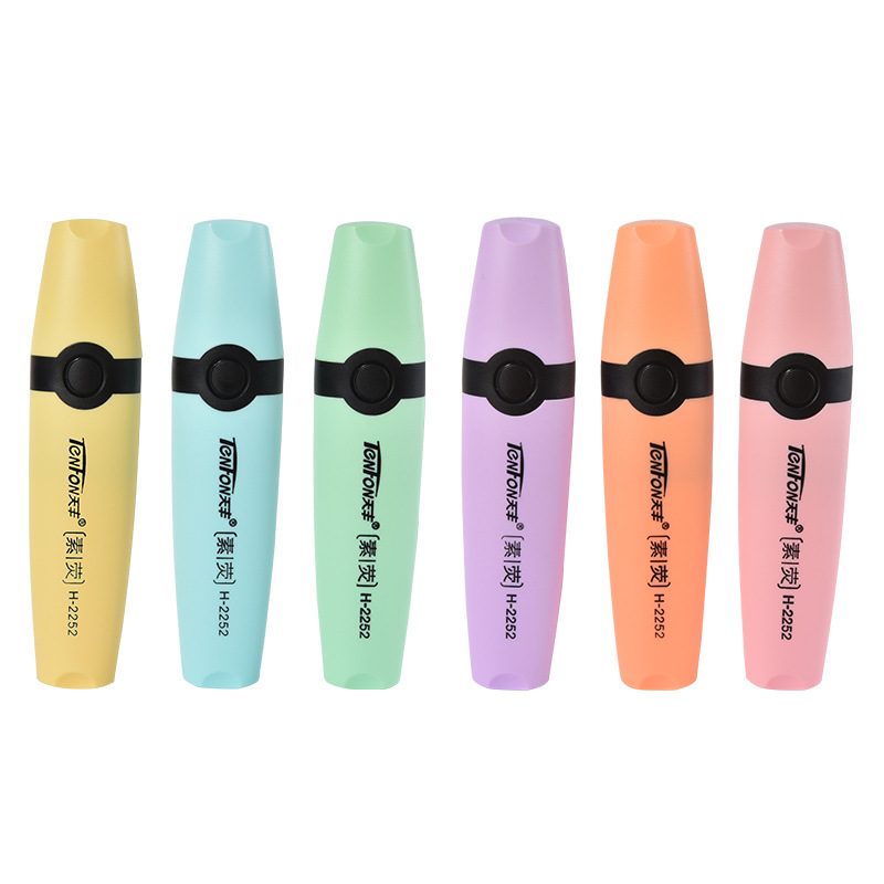 6 Pcs/set Highlighter Pastel C - Pastel Highlighter Set Double Ended 评论和价格