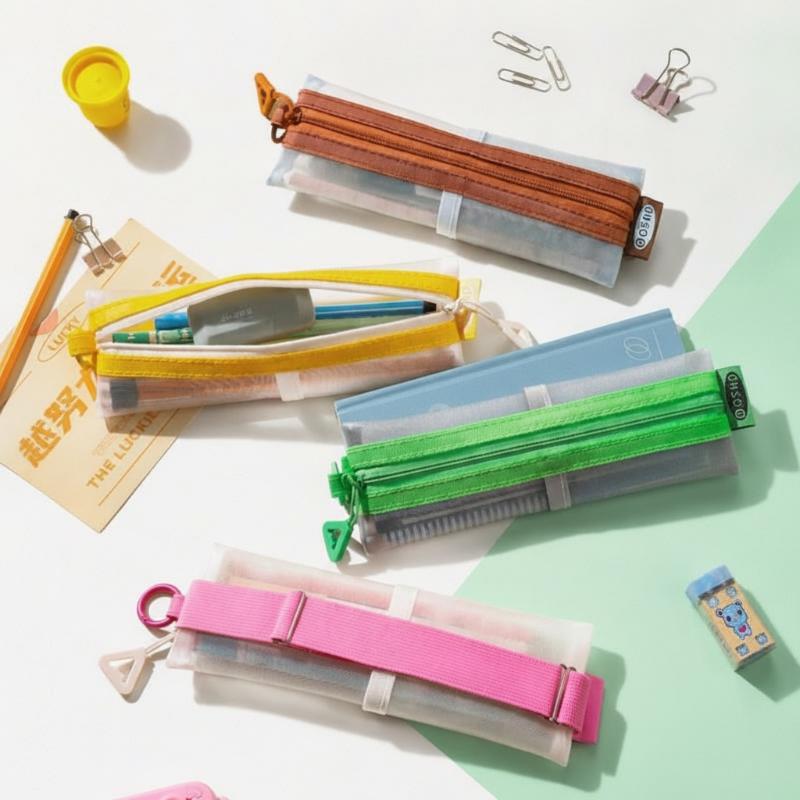 @*Transparent Mesh Pencil Pouc - Clear Mesh Pencil Pouch For Exam 评论和价格